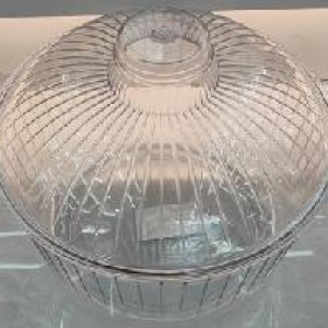 ADM contenant alimentaire transparent en plastique 16 x 14,5