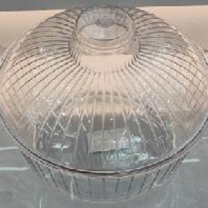 ADM contenant alimentaire transparent en plastique 21,6 x 17
