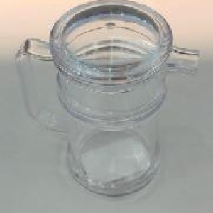 ADM bouteille pour vinaigre en plastique transparent 6,5 x 1