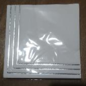 CUI 33x33cm 20pcs serviette de table 2 plis  argentées 