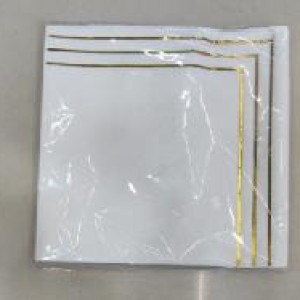 CUI 33x33cm 20pcs serviette de table 2 plis or