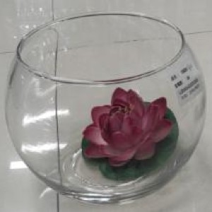 ADM  vase en verre 14x14 cm