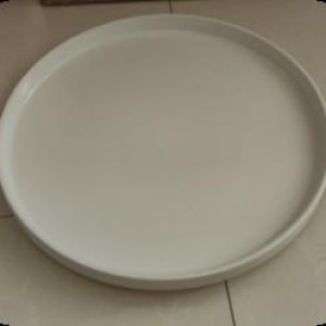 CUI  Assiette en céramique 10.5", blanche