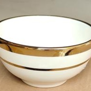 CUI 5"12.5x6.5cm bol en céramique avec dorure