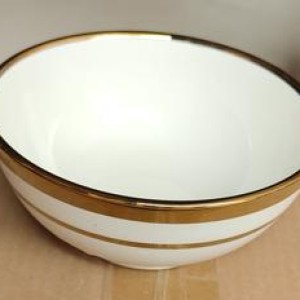 CUI 8"20x9cm bol en céramique avec dorure