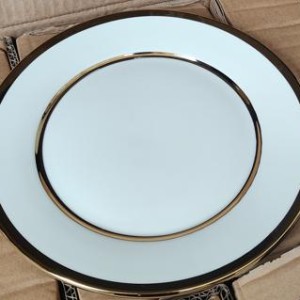 CUI 9"23cm assiette en céramique avec dorure