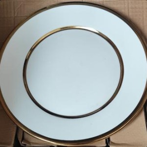 CUI 10"26cm assiette en céramique avec dorure