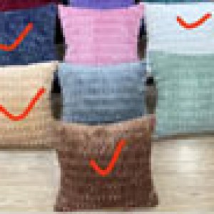 ADM 40x4cm housse de coussin assortie 4 couleurs