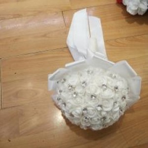 ACC bouquet de mariage avec pierre précieuse