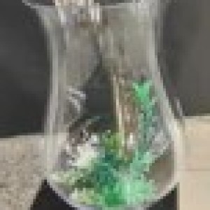 DEC vase en vitre 14.5x28.5cm