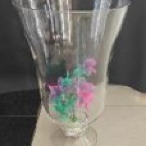 DEC vase en vitre 16x26cm