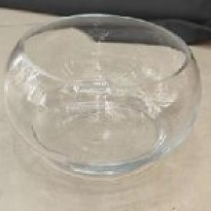 DEC vase en vitre 15.5x10cm