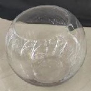 DEC vase en vitre 13x14.5cm