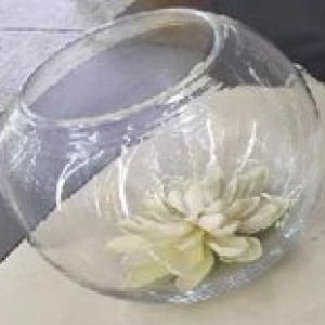 DEC vase en vitre 15.5x19cm