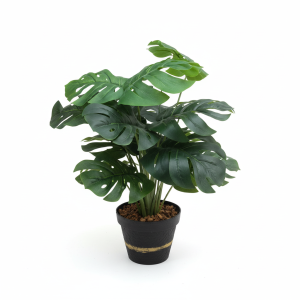 FLE plante verte artificielle dans pot 32cm
