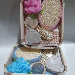 SDB ensemble d'éponge de bains 6pcs