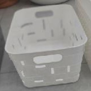 PLA panier en plastique gris 12x8x6