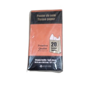 EMB papier de soie orange 20x20