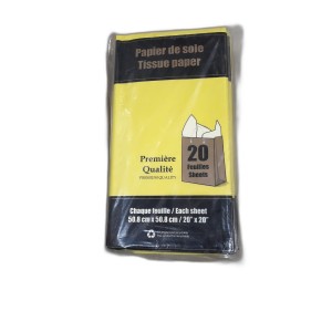 EMB papier de soie jaune