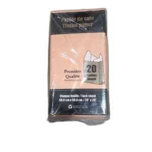EMB papier de soie peche 20x20