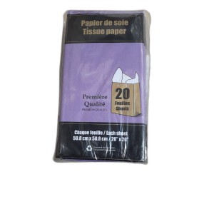 EMB papier de soie parme 20x20