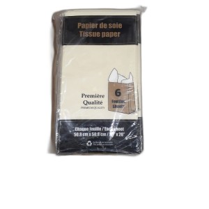 EMB papier de soie nacré 20x20
