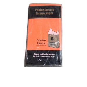 EMB papier de soie néon orange 20x20