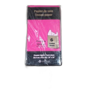 EMB papier de soie néon fuschia 20x20