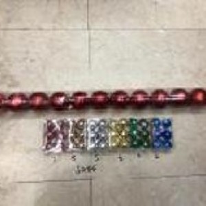 XMS tube de boules de noel 6cm 12pcs