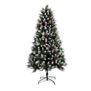 XMS sapin vert avec pointe et baies de pin 180cm/6p