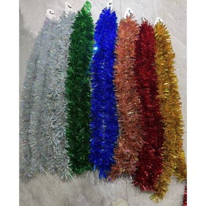 XMS guirlande 10cmx2mx5ply large filament argenté laser