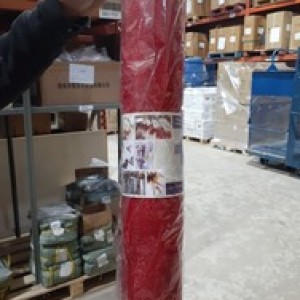 XMS tule rouge 21po x 30 pi