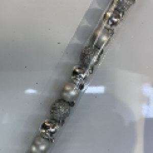 12pcs/boîte pvc boule de noël argent 3cm