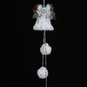 Cloche avec 3 boules – décoration de Noël