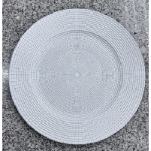 XMS plat blanche 33 cm