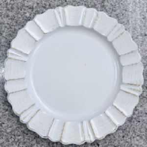 XMS plat blanche 33 cm
