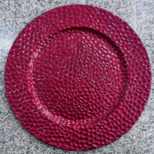 XMS plat rouge foncé 33 cm