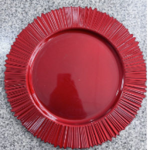 XMS plat rouge 33 cm