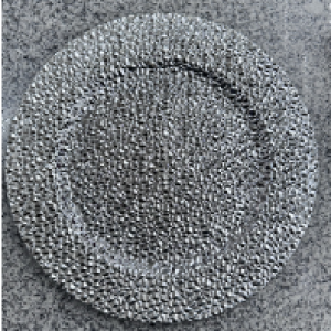 XMS plat argentée 33 cm