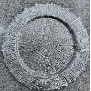 XMS plat argentée 33 cm