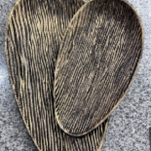 XMS plat petite feuille 29,5 x 16,5 cm