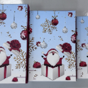 XMS boîte en papier de noël 19 x 12 x 6,5 cm
