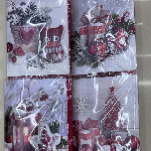 XMS carte de vœux de noël 14,5 x 20 cm 