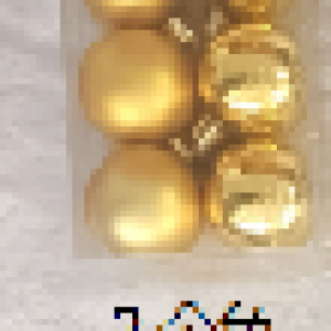 XMS boule de noël 4cm, 24pcs/boîte,or
