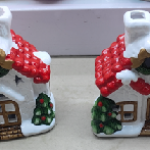 XMS maison en céramique décoration noël 