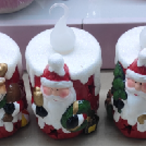 XMS bougie en céramique design décoration noël 