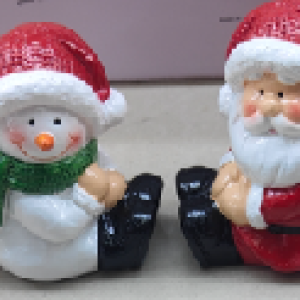 XMS bougie en céramique décoration noël 