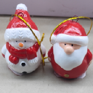 XMS décoration noël en céramique, bonhomme de neige 