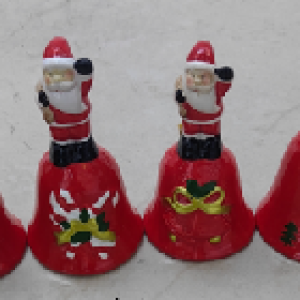 XMS cloche de noël en céramique