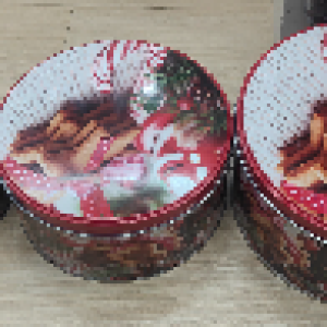 XMS conteneur alimentaire en métal noël 20*9cm